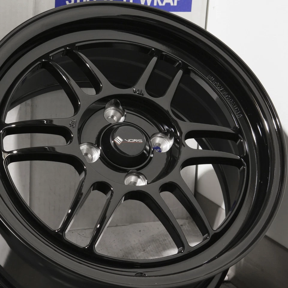 15x7 Black Wheels Vors LT01 4x100 40 (Set of 4) 73.1 - Image 4 of 4