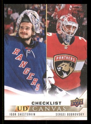 2022-23 Upper Deck UD Canvas #C210 Igor Shesterkin/Sergei Bobrovsky CL