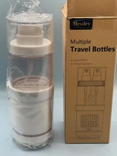 Mrsdry Travel Size Bottles Spray Pump Dispenser Leak Proof 4-in-1