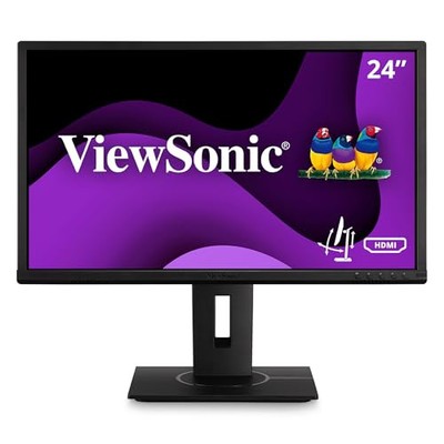 VIEWSONIC VG2440 24'' IPS 1080P ERGONOMIC MONITOR HDMI DISPLAYPORT V18464 - BLACK