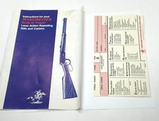 Vintage Original Winchester Model 94 Trapper Carbine Manual And Card Vintage Original Winchester Model 94 Trapper Carbine Manual And Card