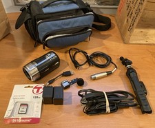 Panasonic HC-V720 Full HD 50x Optical Zoom Camcorder Black, Wi-Fi,  case.