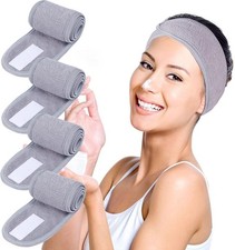 Facial Spa Headbands 4 PCS , Makeup Shower Bath Wrap Sport Headband Terry Cloth