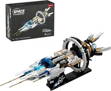 Space Ship Building Blocks Set, Toys for Boys 8+ LED Ship Shuttle STEM, Space Se