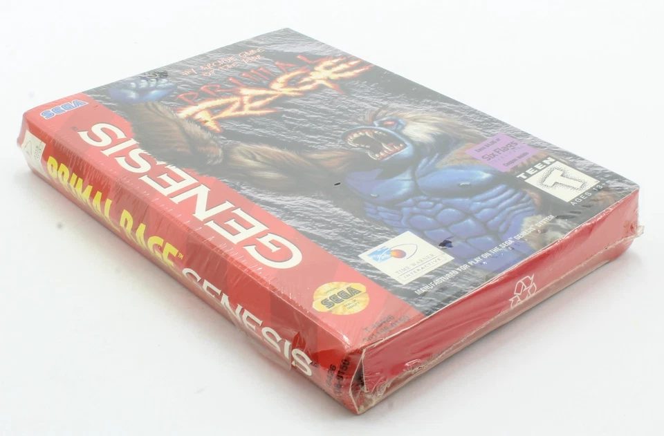 Primal Rage (Cardboard Box) Sega Genesis - Sealed V-Overlap - 1994 - Image 3 of 4
