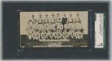 1913 T200 Fatima Team Cards Philadelphia Americans SGC 3 719436