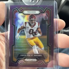 2024 Panini Prizm Draft Picks - Amon-Ra St. Brown #41 Purple Wave Prizm