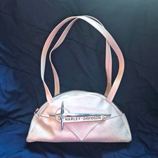 Harley-Davidson Silver Glitter Zip Shoulder B...
