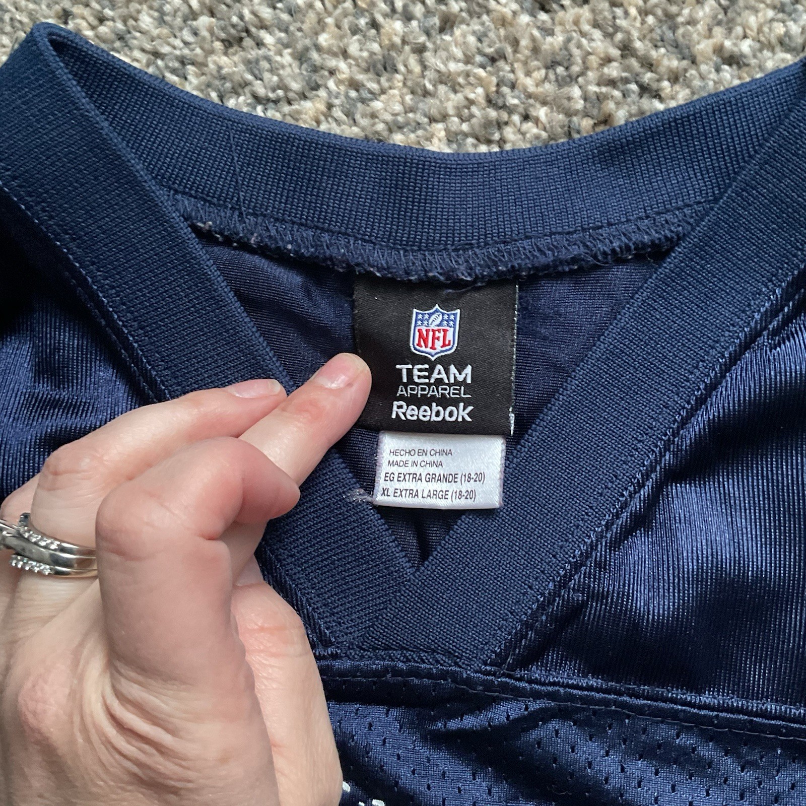 Tom Brady New England Patriots Reebok NFL Football Jersey Youth Kids XL (18/20) thumbnail 6