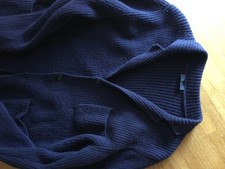 Fay cardigan 3 bottoni lana morbidissima e caldissima color blu tg 54