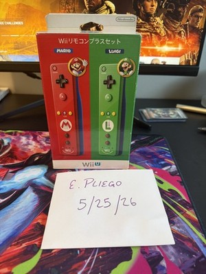 Official Nintendo Wii Remote Plus Mario & Luigi Double Pack Japan Limited Box