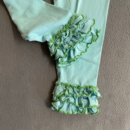 Matilda Jane Graphic Tee Top and Ruffle Hem Pants Girls 6 Cute Floral Heart - Picture 5 of 11