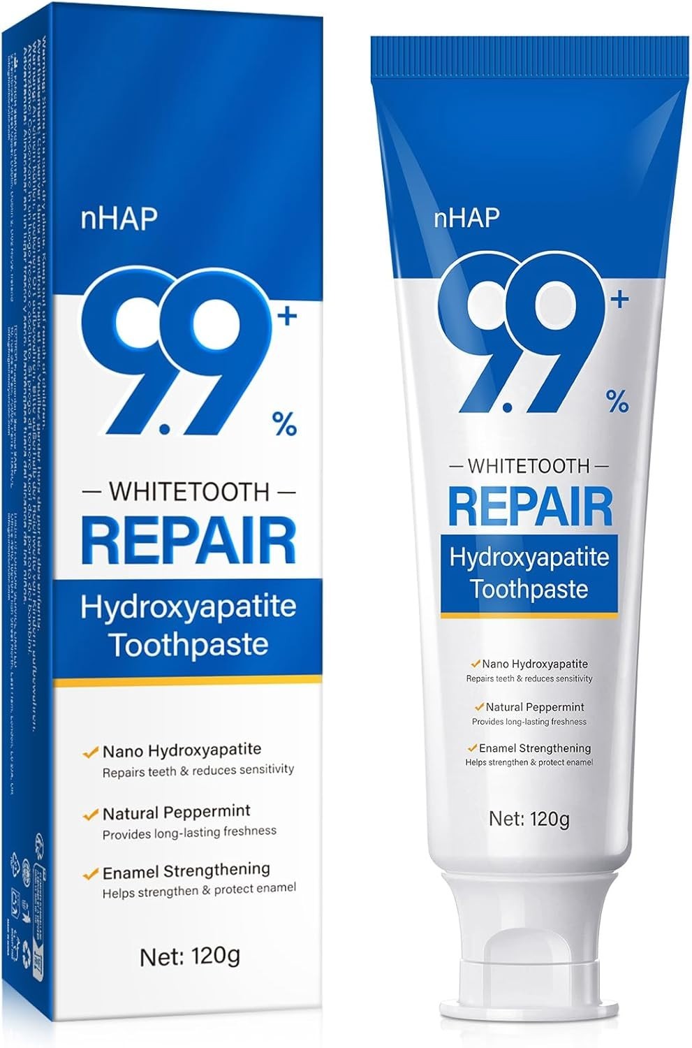 9.9% Hydroxyapatite Toothpaste, 4.23 Oz Nano Hydroxyapatite Toothpaste for Ename