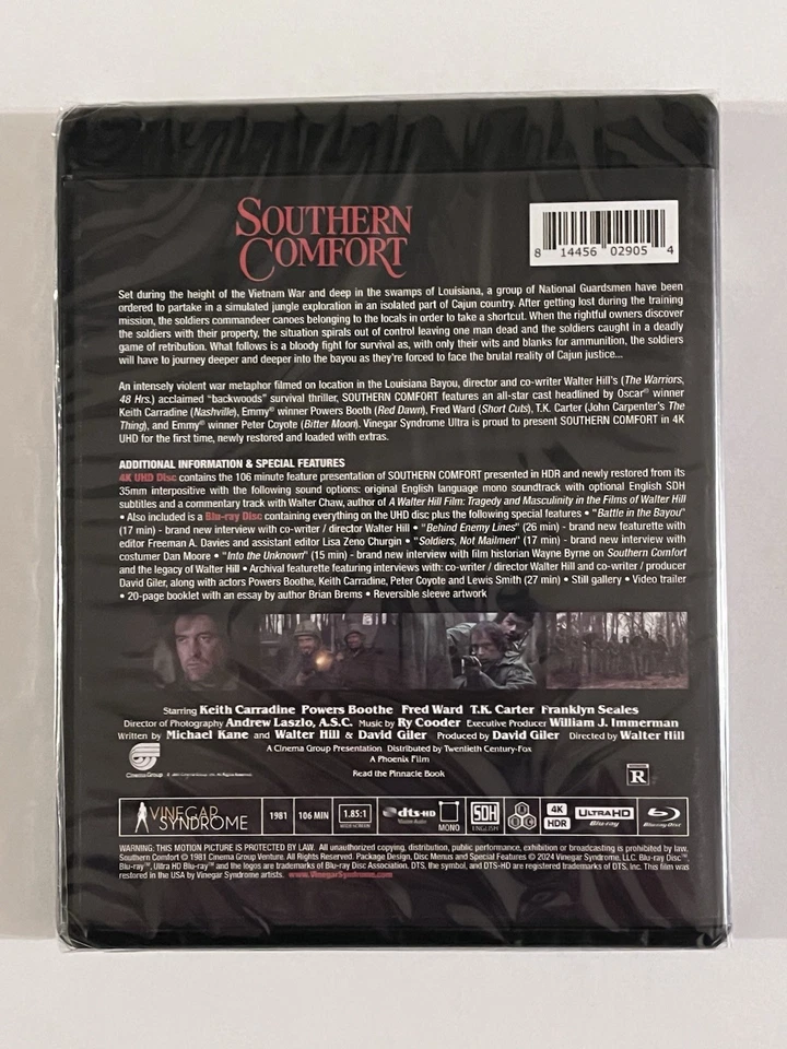 Southern Comfort New Limited 4K UHD + Blu-Ray w/ Box Vinegar Syndrome VS VSU-8 - Image 4 of 4