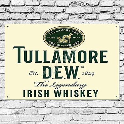 Retro Tin Metal Signs Home Décor 8x12 Funny Tullamore Dew Irish Whiskey Establis