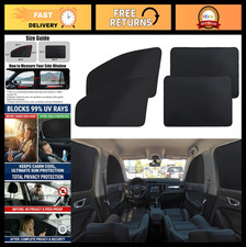 XCBYT Car Window Shades - 4 Pcs Car Privacy Curtains - 100 Block Light Car Wind