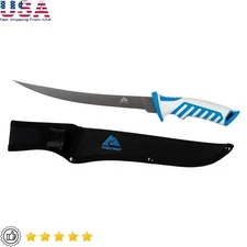 9" Fillet Knife Ti-bonded German Stainless Steel Full Tang Fishing Tool New