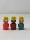 Vintage3  Fisher Price Little People Pair of Cowboy Farmer Figures Toy Lot
