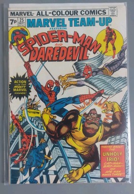 Marvel Team-Up #25 (1974) Spider-Man / Daredevil In ''Three into Two Won't Go!''