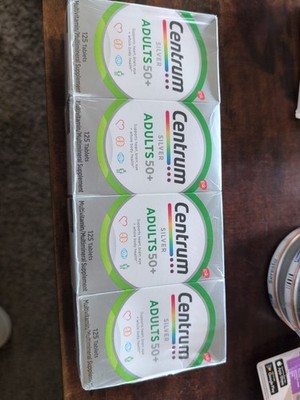 4 Pack Centrum Silver Multivitamin For Adults 50 Plus - Exp 6/26
