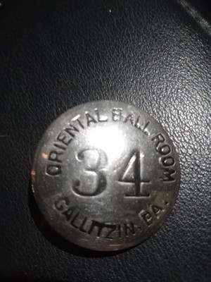 Gallitzin Pennsylvania Oriental Ballroom Employee Badge