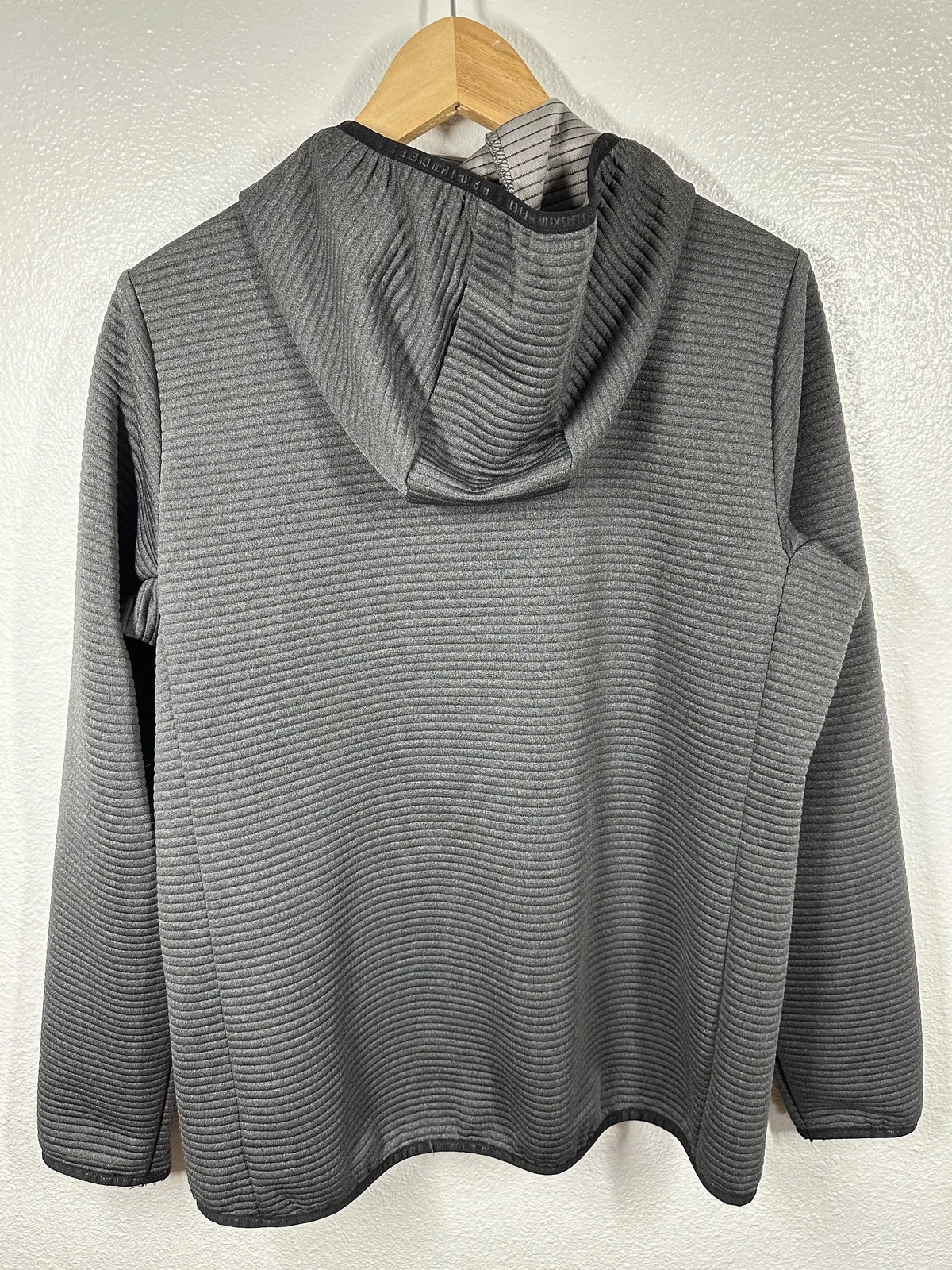 Alaskan Hardgear Jacket Mens Medium Gray Hooded Full Zip Outdoor Performance image 2