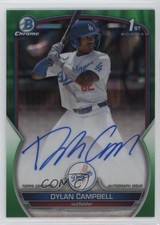 2023 Bowman Draft Green Lava Refractor 94/99 Dylan Campbell #CDA-DCA Auto 4f5
