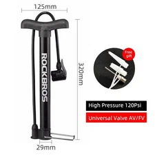 ROCKBROS Bike Floor Pump Bicycle Tire Pump 120PSI with Schrader& Presta Valves