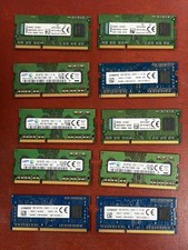 LOT of 10 !! DDR3, DDR3L 4GB Laptop Ram Memory Major Mixed Brands/Speeds