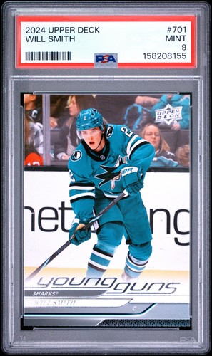 2024 Upper Deck Will Smith #701 Young Guns (RC) PSA 9