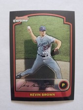 2003 Bowman Chrome Baseball Card #116 Kevin Brown