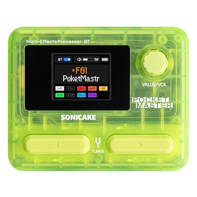 SONICAKE Pocket Master Gitarre Bass Multieffekt Verstärker IR Cabinet OTG BT