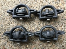 Toyota Tacoma 05-19 Black Tie Downs Rail Bed Cleats Set Of 4 Oem 58461-04020