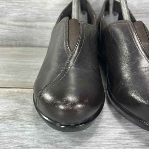 Dansko Women’s Arden Black Leather Slip-On Comfort Clogs Size EU 39 US 8.5 - Picture 4 of 12