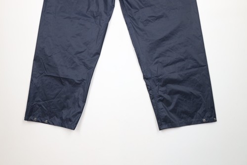 Vtg Streetwear Mens Large Distressed 2 Piece Waterproof Rain Suit Jacket Pants - Picture 24 of 24
