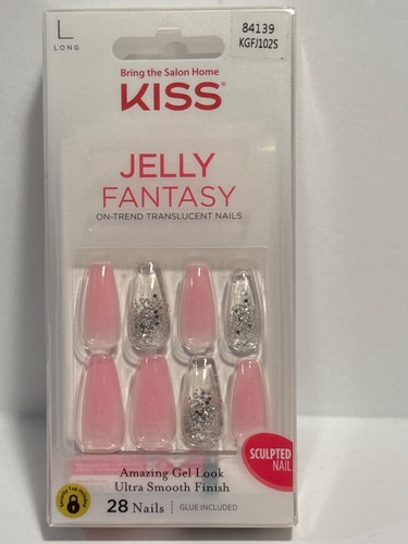 KISS NAILS JELLY FANTASYTranslucent NailsGlue-On Ballerina Shaped New Styles💅🏻 - Picture 7 of 10