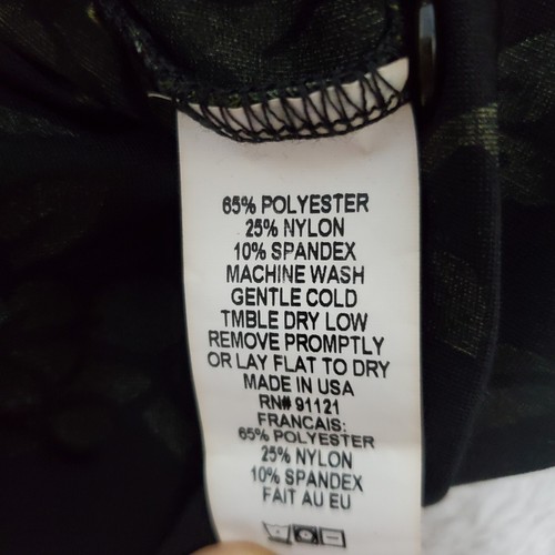 Snoskins Top Damen L schwarz Crushed Samt Burnout Blumen V-Ausschnitt Whimsigoth - Bild 10 von 11