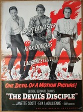 THE DEVIL'S DISCIPLE, Burt Lancaster, Kirk Douglas, 1959, Pressbook 455