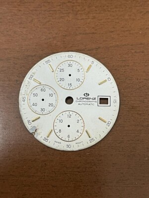 LORENZ Quadrante Chrono Valjoux 7750 31 mm Original 100%