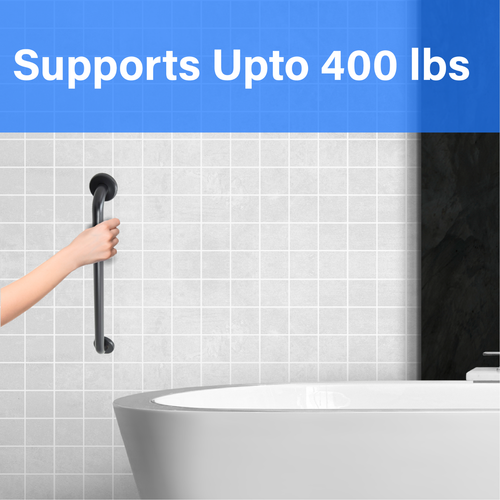 Shower Grab Bar Shur Grip in Oil Rubbed Bronze Finish | Holds Upto 400 lb - Picture 20 of 63