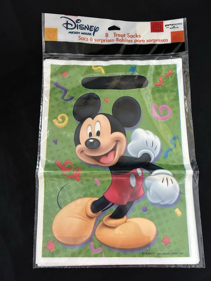 Hallmark Disney MICKEY MOUSE Suministros de Fiesta de Cumpleaños 8 Sombrero Bolsa de Golosinas Cubierta de Mesa Foto 4 de 4