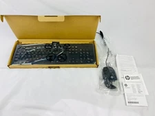 NEW HP Keyboard 803181-001 USB Slim Keyboard and Mouse Win 8 US Black NEW-OB