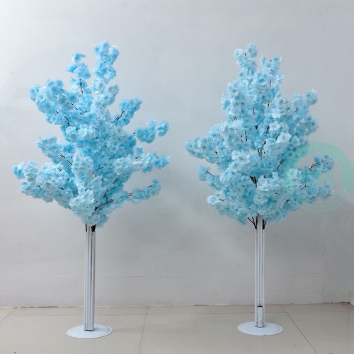 2 Pack | 5Ft Tall Artificial White Cherry Blossom Trees,Cherry Tree With Storage