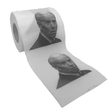 Joe Biden Toilet Paper Rolls 2-Pack Funny Political Novelty Biden TP Gag Gift
