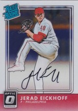 Jerad Eickoff 2016 Panini Donruss Optics Rated Rookie Auto