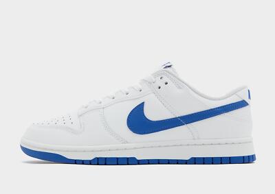 Authentic Nike Dunk Low Retro  ( Men Size: 10 EUR 45 ) White / Hyper Royal