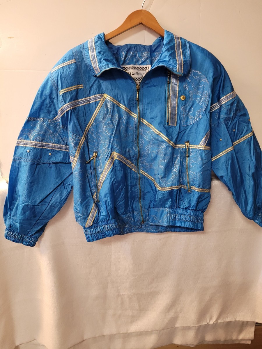 vintage J.Gallery jacket size S blue ,gold and silver colors | eBay