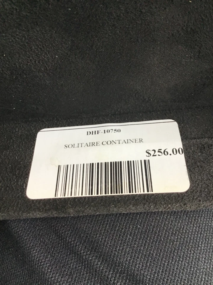 Container CYAN DESIGN Modern Contemporary Solitaire Black Glass & Wood 14 x 8 - Image 3 of 4