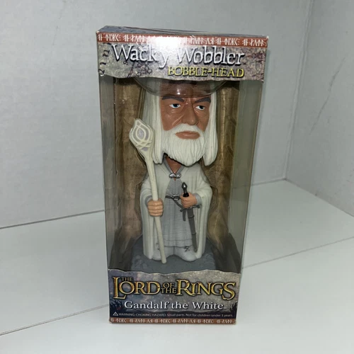 FUNKO The Lord of The Rings GANDALF THE WHITE Wacky Wobbler Bobble-Head READ