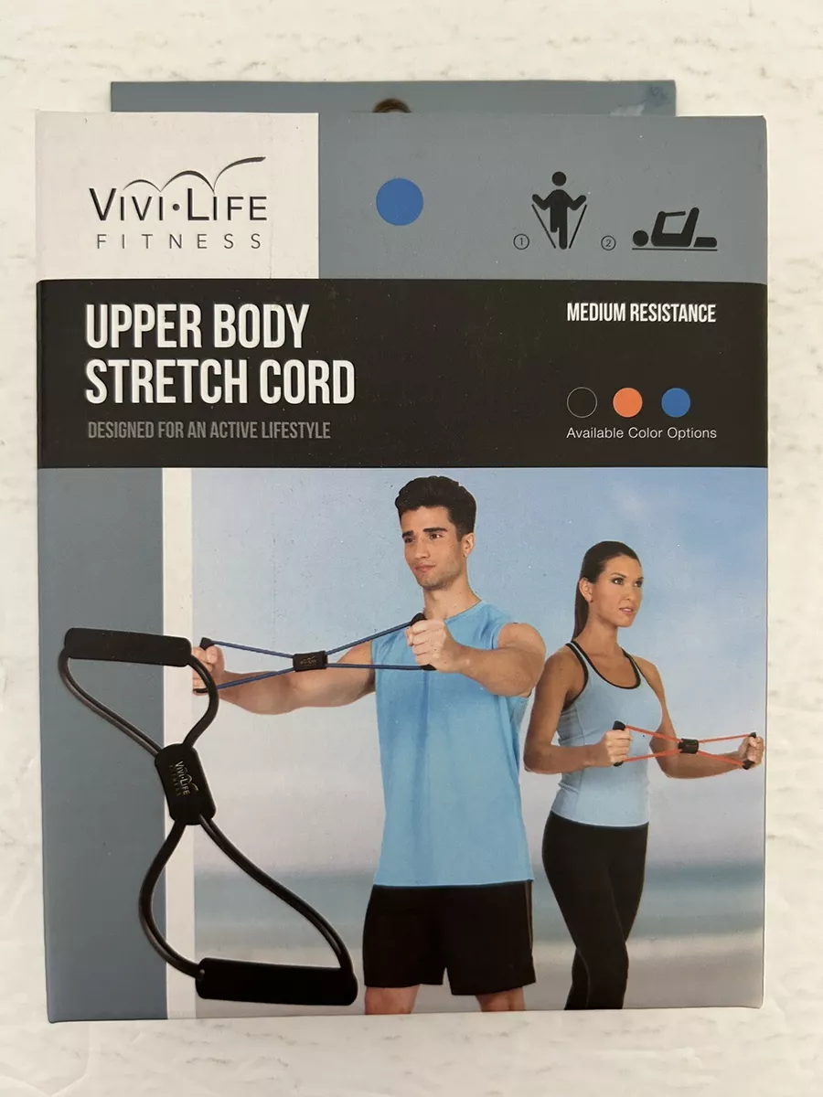 Vivi Life Fitness Upper Body Blue Stretch Cord Medium Resistance